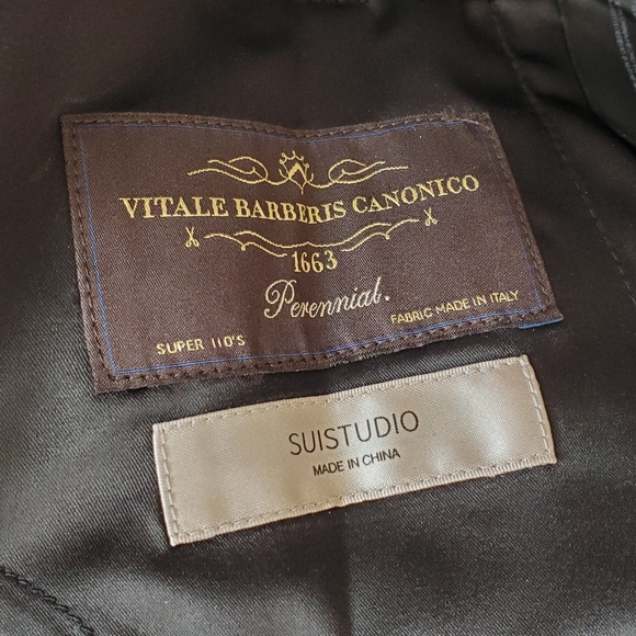 Suistudio/SuitSupply Robin Trousers 4 Black Lightweight Wool - Picture 9 of 10